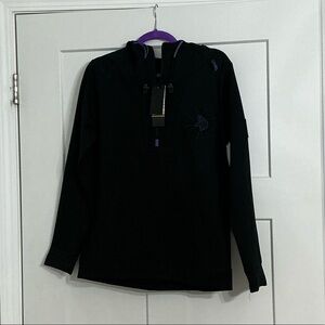 Black and Purple Minnesota Vikings UNRL pullover - NWT